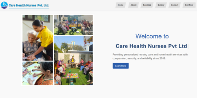 Care Health Nurses - Web Development & SEO Case Study by IT Guru Solutions